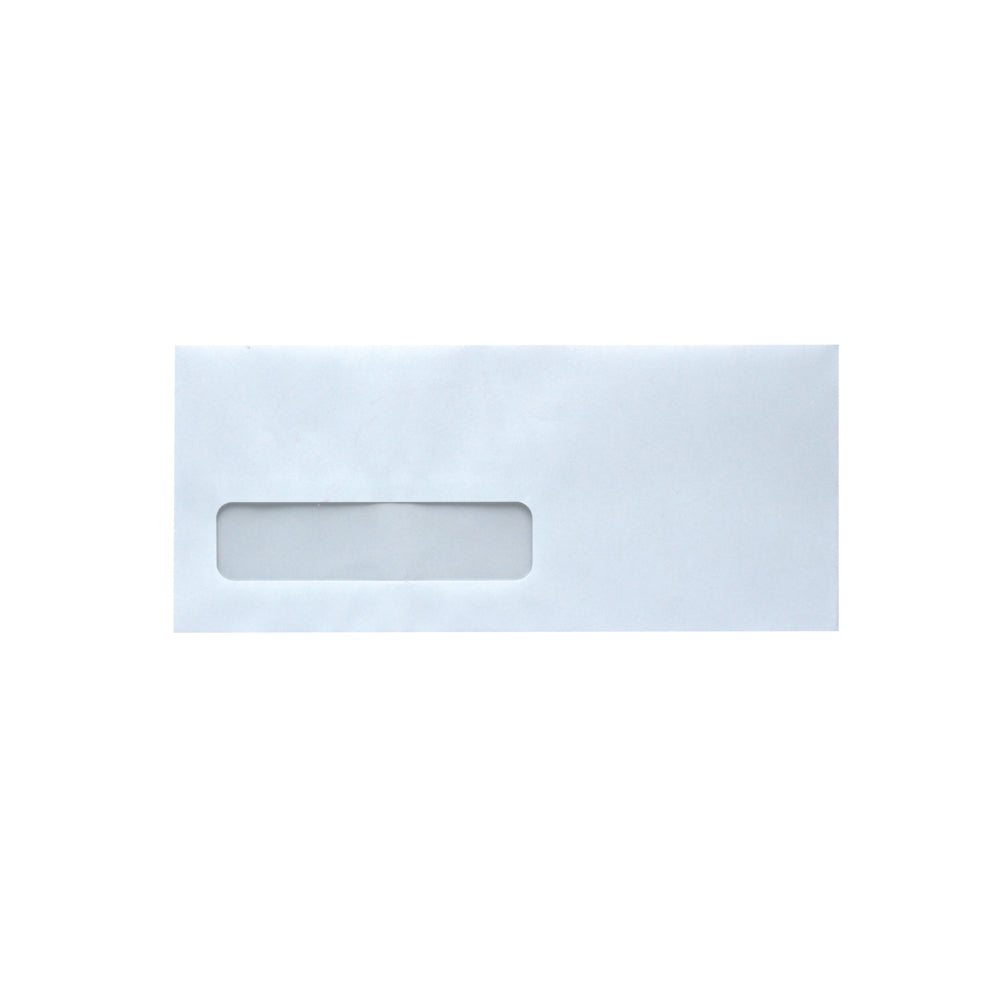 SupremeX Peel & Seal Window Envelope - #10 - 24lb White Wove - 500 Pack