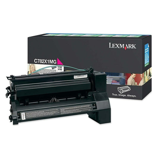 Cartouche de toner Lexmark à retourner - Laser - Très haut rendement - Magenta - (C782X1MG)