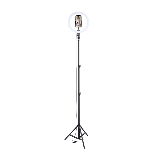 Basic Tech 12-inch LED Ring Light with Adjustable Tripod Stand