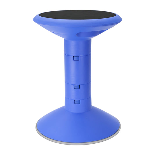 Storex Adjustable 12-18" Wiggle Stool - Non-Slip Base - Blue
