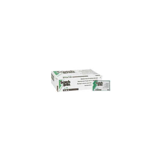 Éponge à récurer Scotch-Brite 6 po, usage moyen, verte/jaune, paquet de 20