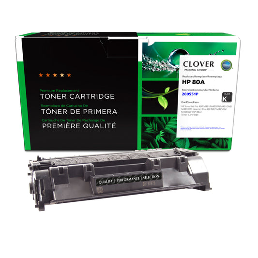 CIG CF280A HP 80A Remanufactured Toner Cartridge - Standard Yield - Black