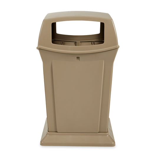 Conteneur Rubbermaid Commercial Ranger à 4 ouvertures - 170 L - Beige
