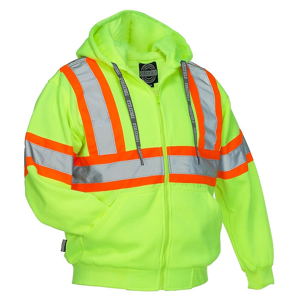 Sweat à capuche de sécurité Forcefield Deluxe - Citron vert - Taille L