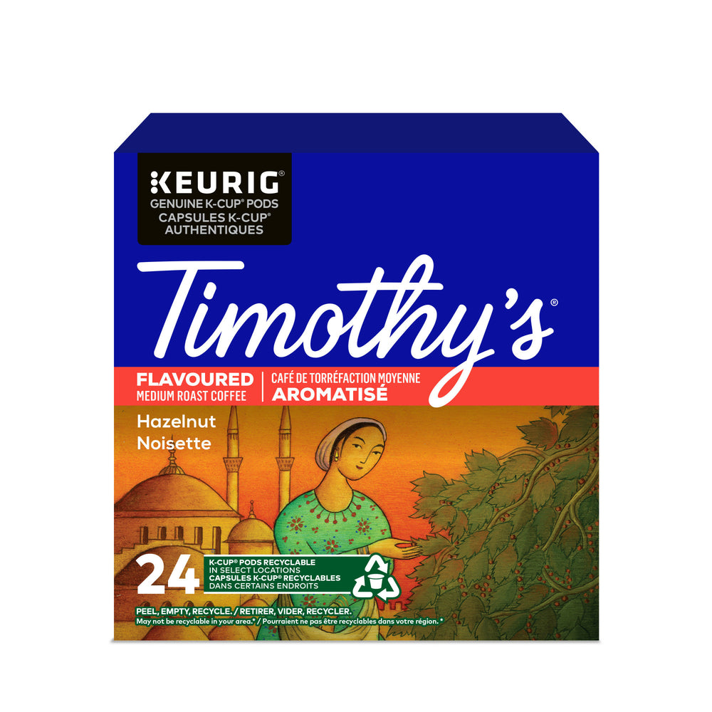 Timothy's Hazelnut K-Cup Pods - 24 Pack