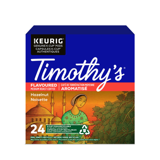 Timothy's Hazelnut K-Cup Pods - 24 Pack