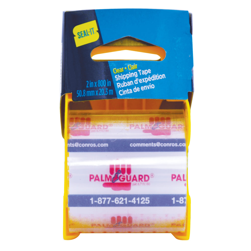Ruban d'expédition Seal-It dans un distributeur Palmguard - Transparent - 50,8 mm l x 20,3 m L