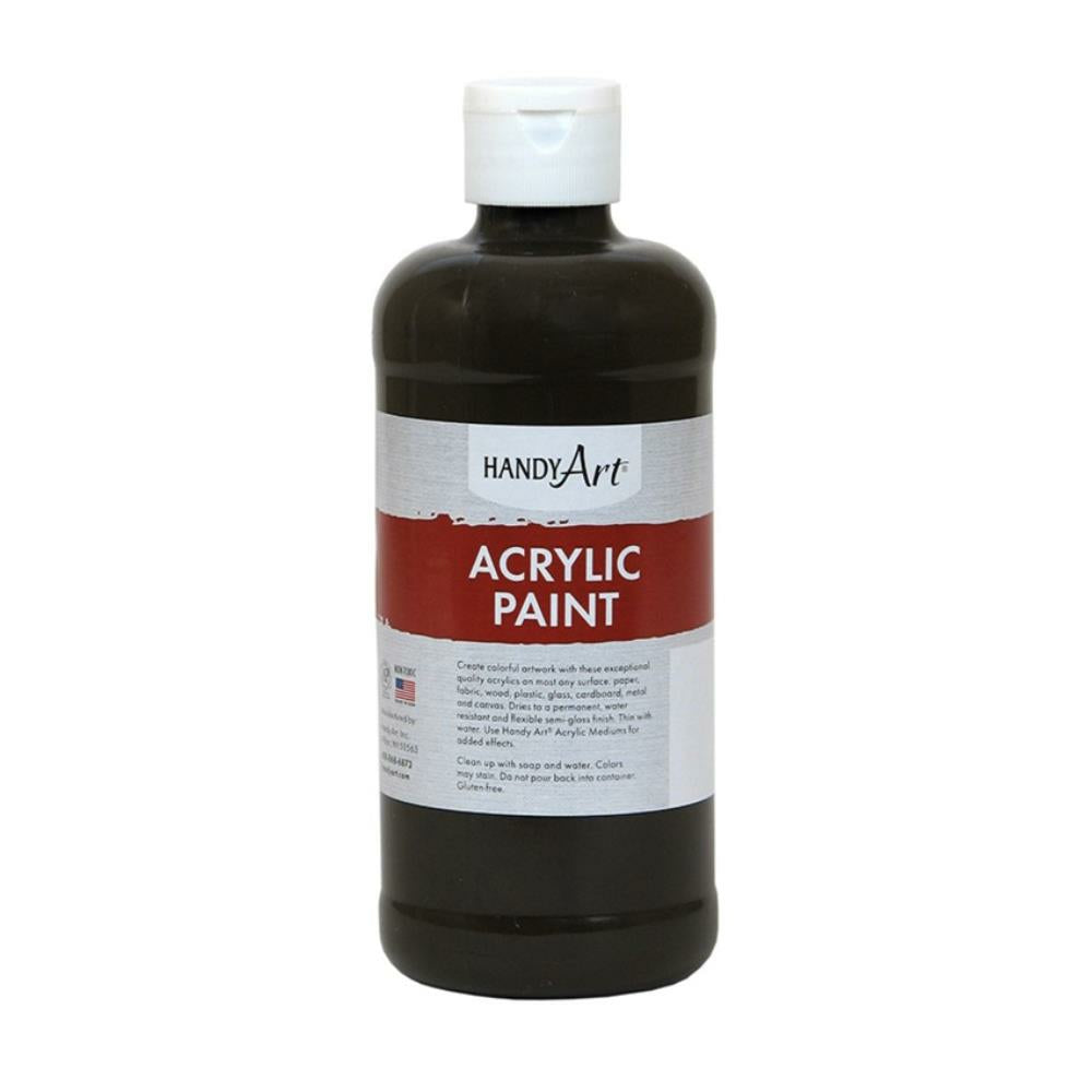 Handy Art Acrylic Paint, Raw Umber, 473ml.