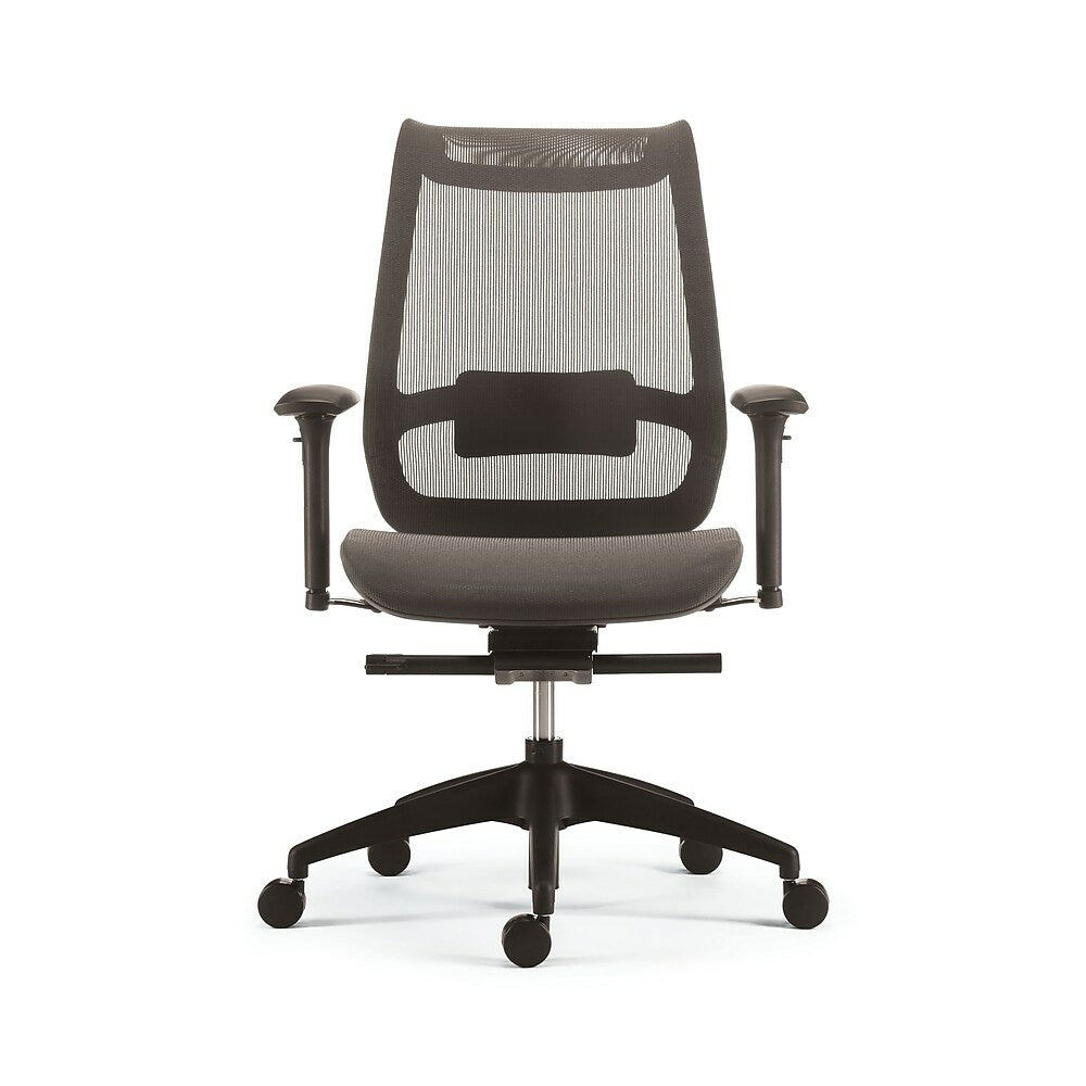 Chaise de travail Staples Ilano en maille, grise