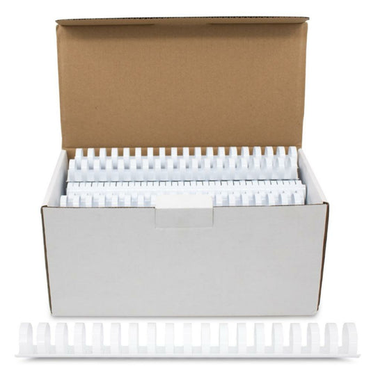 HOP 19 Ring Binding Combs - 1" - White - 50 Pack