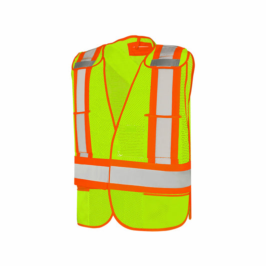 5 Point Tear Away Vest - Lime - Universal Size