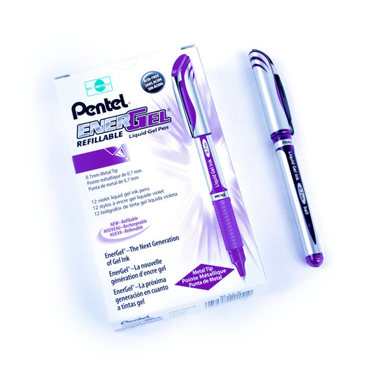 Pentel Energel Elite - 0.7mm - Purple - 12 Pack