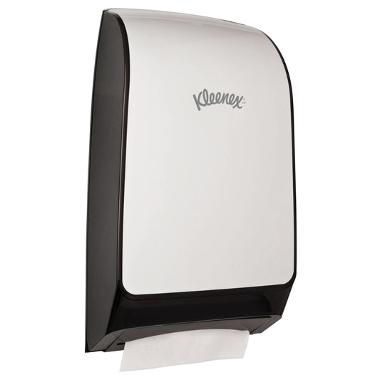 Kleenex Premiere Folded Towel Dispenser - 10.66" x 5.48" x 18.79" - White