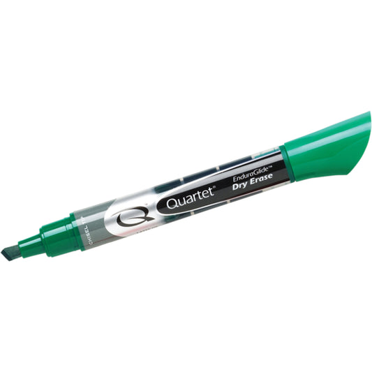 Quartet EnduraGlide Chisel Tip Dry-Erase Marker - Green - 12 Pack