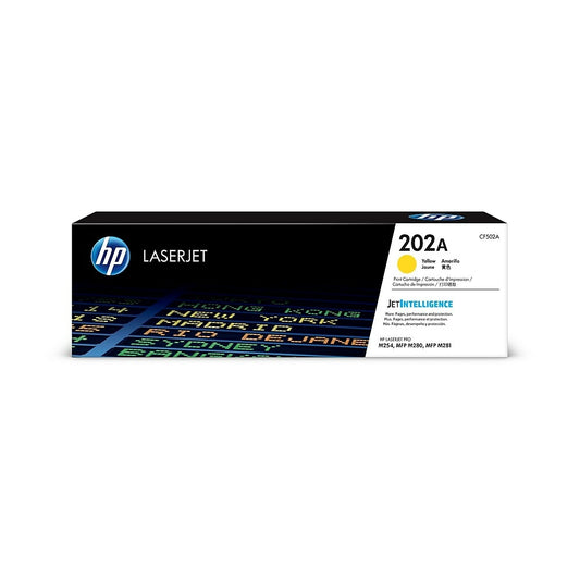 HP 202A (CF502A) Yellow Original LaserJet Toner Cartridge