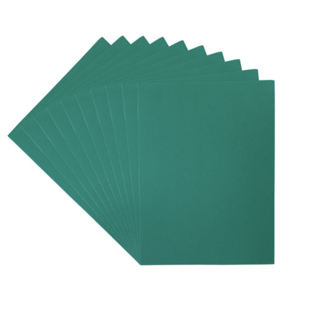 Feuilles de mousse vert foncé, 9" x 12", 10/pqt