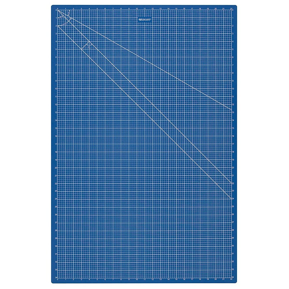 Westcott 24"x36" Double Sided Cutting Mat - Blue