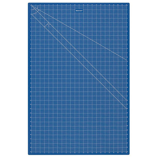 Westcott 24"x36" Double Sided Cutting Mat - Blue