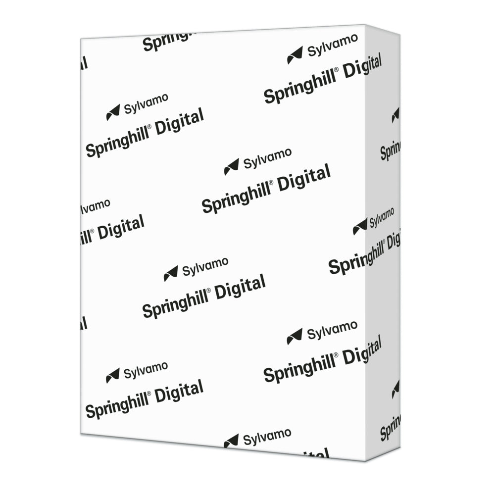 Papier couverture Bristol vélin Spicers Springhill - 28 x 43 cm - 67 lb - Blanc - 8,8 pt - 250/paquet