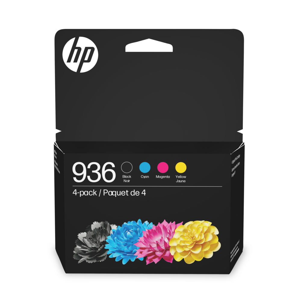 Cartouche d'encre HP 936 - Rendement standard - Cyan, magenta, jaune, noir - Lot de 4