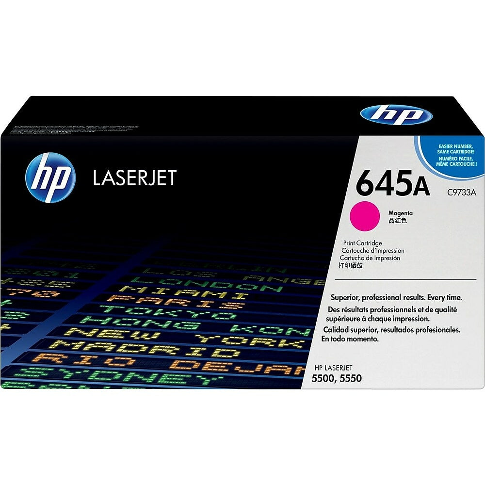HP 645A (C9733A) Magenta Original LaserJet Toner Cartridge