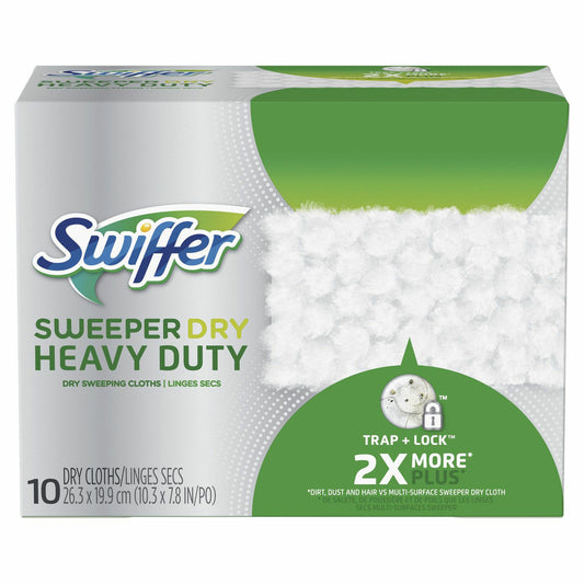 Swiffer Sweeper Heavy-Duty Dry Cloths - 10 Pack