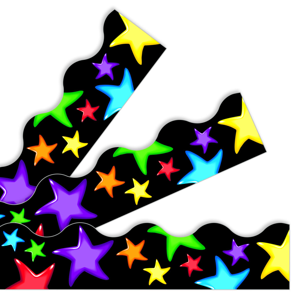 TREND Enterprises Gel Stars Terrific Trimmers -2.25" x 39" - 12 Pieces