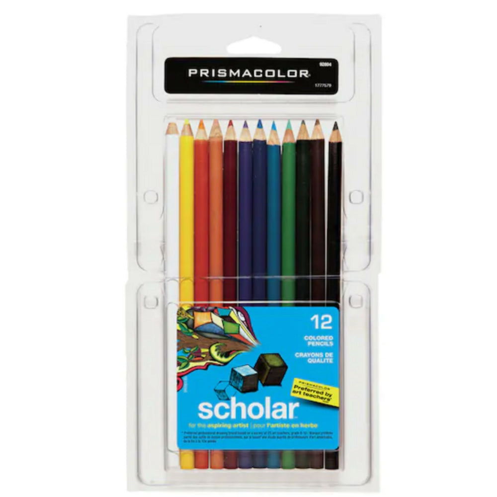 Crayons de couleur Prismacolor Scholar - Lot de 12