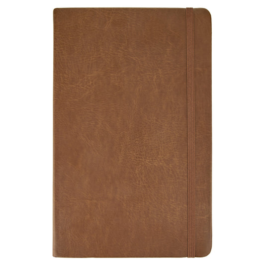 TRU RED Lined Flexi Cover Journal - 5.5" x 8" - Cognac