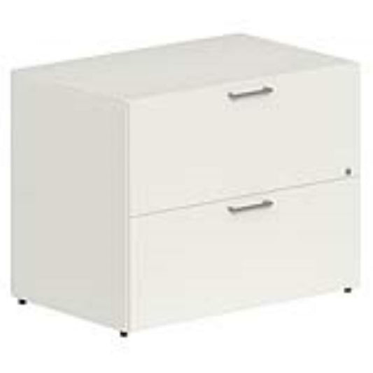 Lateral pedestal 2 drawers snow