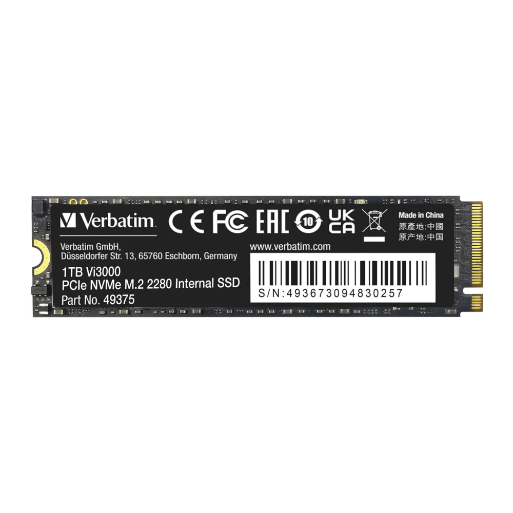 SSD interne Verbatim Vi3000 1 To - Noir