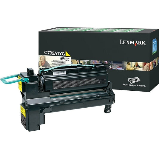 Cartouche de toner jaune Lexmark C792A1YG - Programme de retour (C792A1YG)