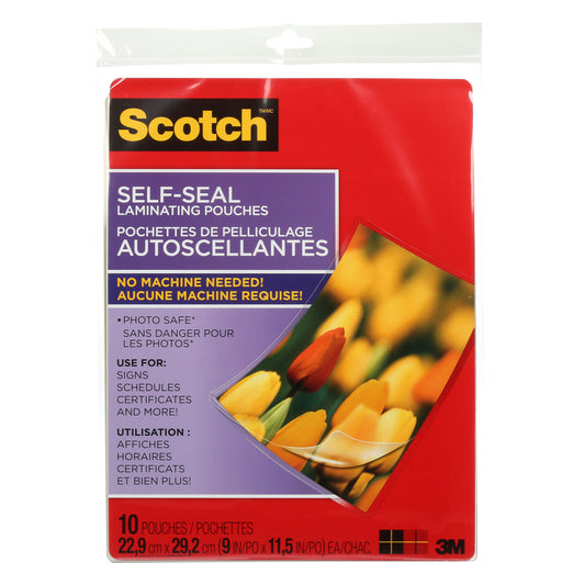 3M Laminated Pouch, 8 1/2" x 11", 10/Pack