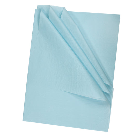 Papier de soie North American Paper Inc. – 22" x 30" – Bleu clair – 24 feuilles