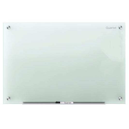 Tableau effaçable à sec en verre non magnétique Quartet Infinity - Givré - 48" L x 36" L