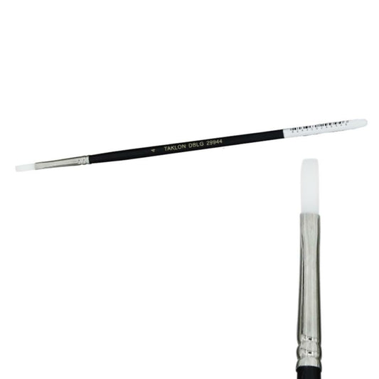 Taklon Flat Paint Brush - Size 4 - 12 Pack