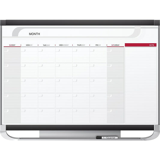 Quartet Prestige 2 Magnetic Calendar Board (20128) - 1-Month - 36" x 24"