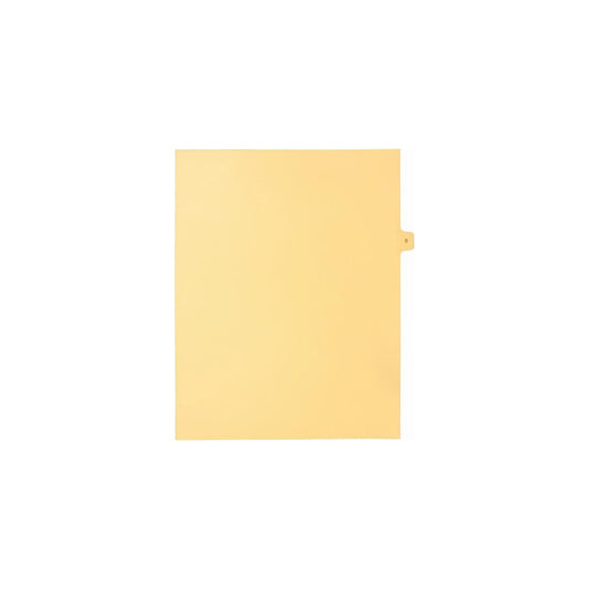 Onglets numériques Sterling Singles, n° 5, chamois, format lettre, coupe 1/15, paquet de 25