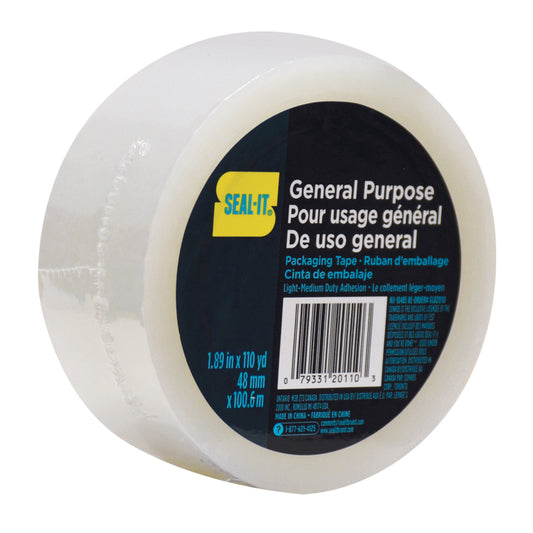 Seal-It Clear Packaging Tape - 1.88" x 110 Yards (48 mm x 100m)