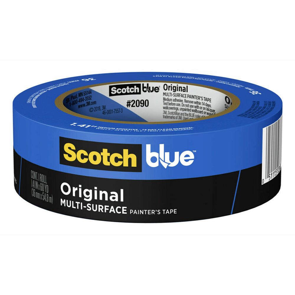 Ruban de peintre ScotchBlue Original - 36 mm de large x 54,8 m de long