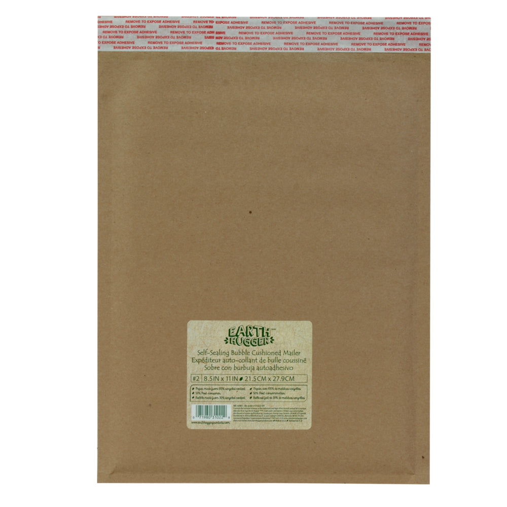 Enveloppes à bulles kraft auto-adhésives Conros Earth Hugger - n° 2 - 8-1/2" l x 11" L - Paquet de 25 (31022-EH)