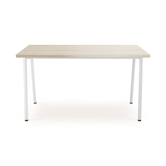 Lewis 54"W Laminate Work Table - Light Walnut