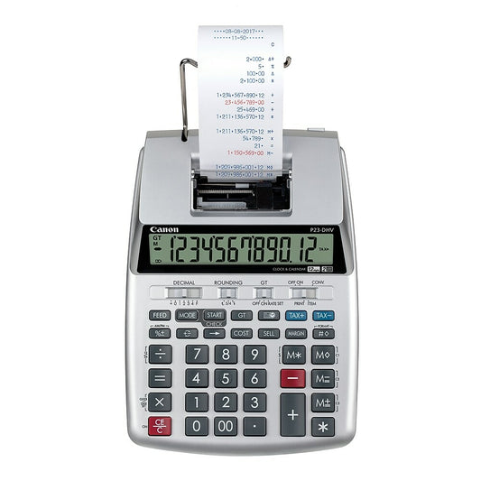 Canon P23-DHV-3 12-Digit Printing Calculator