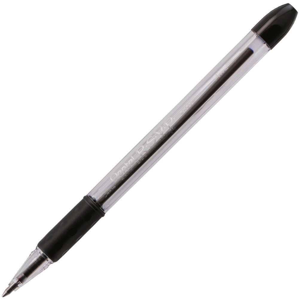 Stylo à bille Pentel RSVP - Pointe fine - 0,7 mm - Noir
