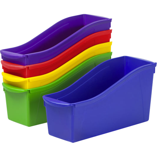 Storex Classroom Book Bin - assorted colours - 5 Pack