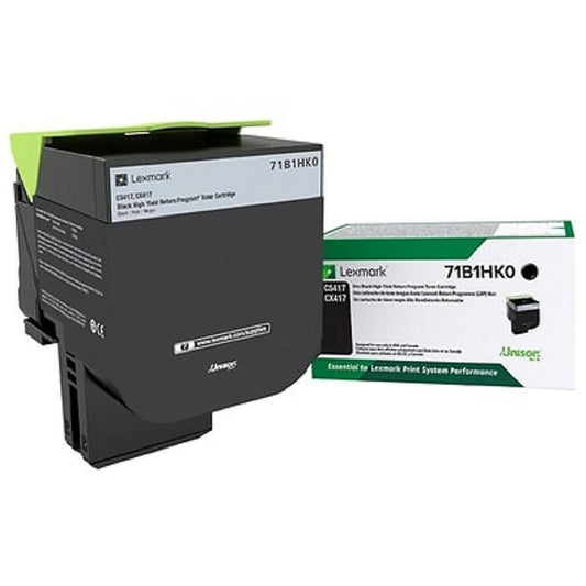 Cartouche de toner noir à rendement élevé Lexmark CS/X417/517 (71B1HK0)