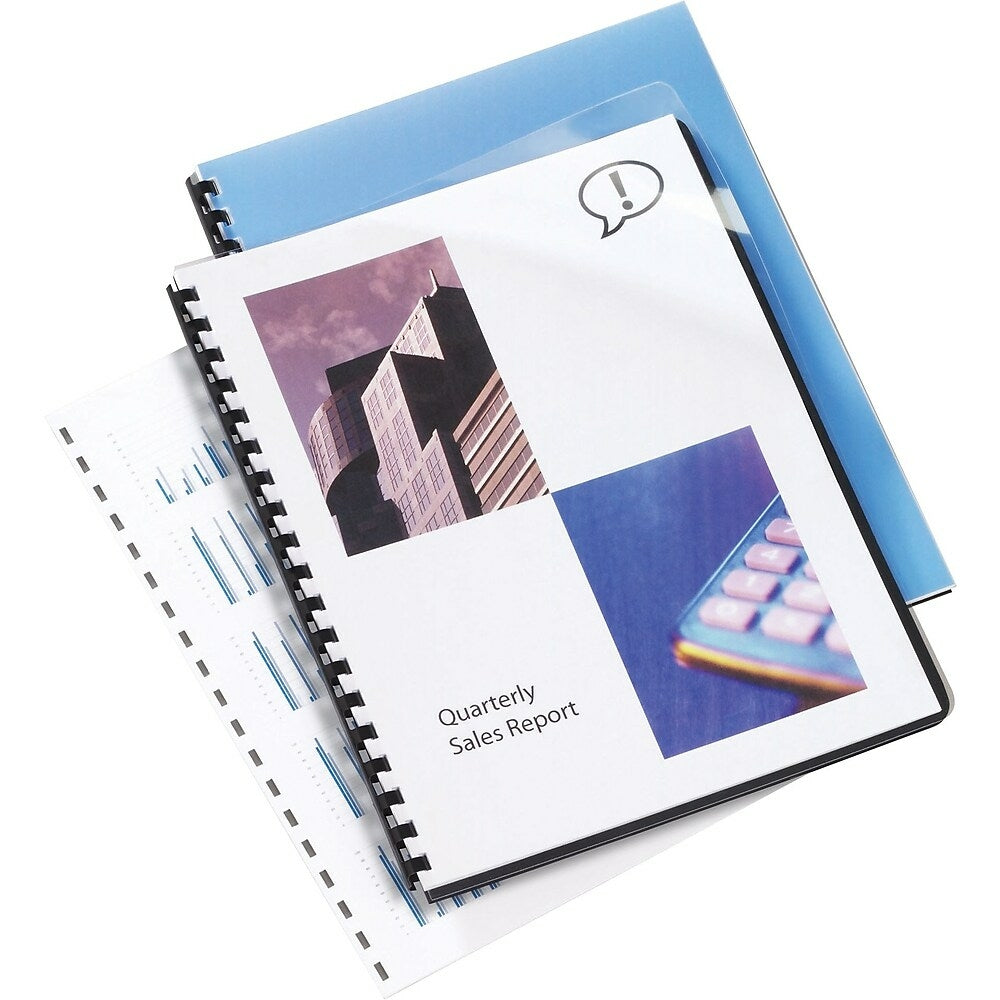Swingline ClearView Presentation Covers, 8-3/4" x 11-1/4", Rounded Corners, 100 Pack