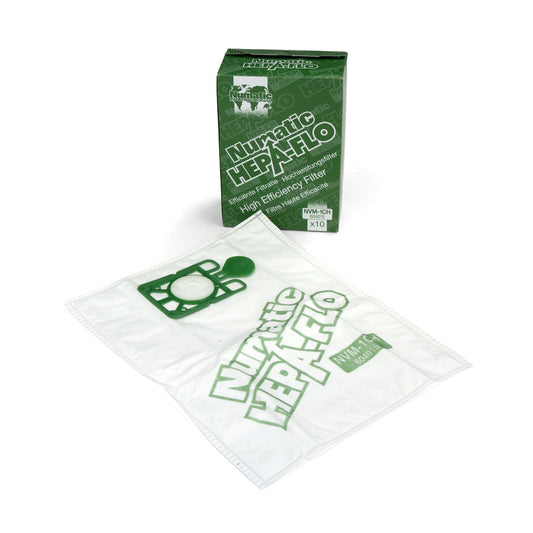 Nacecare Numatic Hepa-Flo High Efficiency Vacuum Cleaner Replacement Bags - 10 Pack
