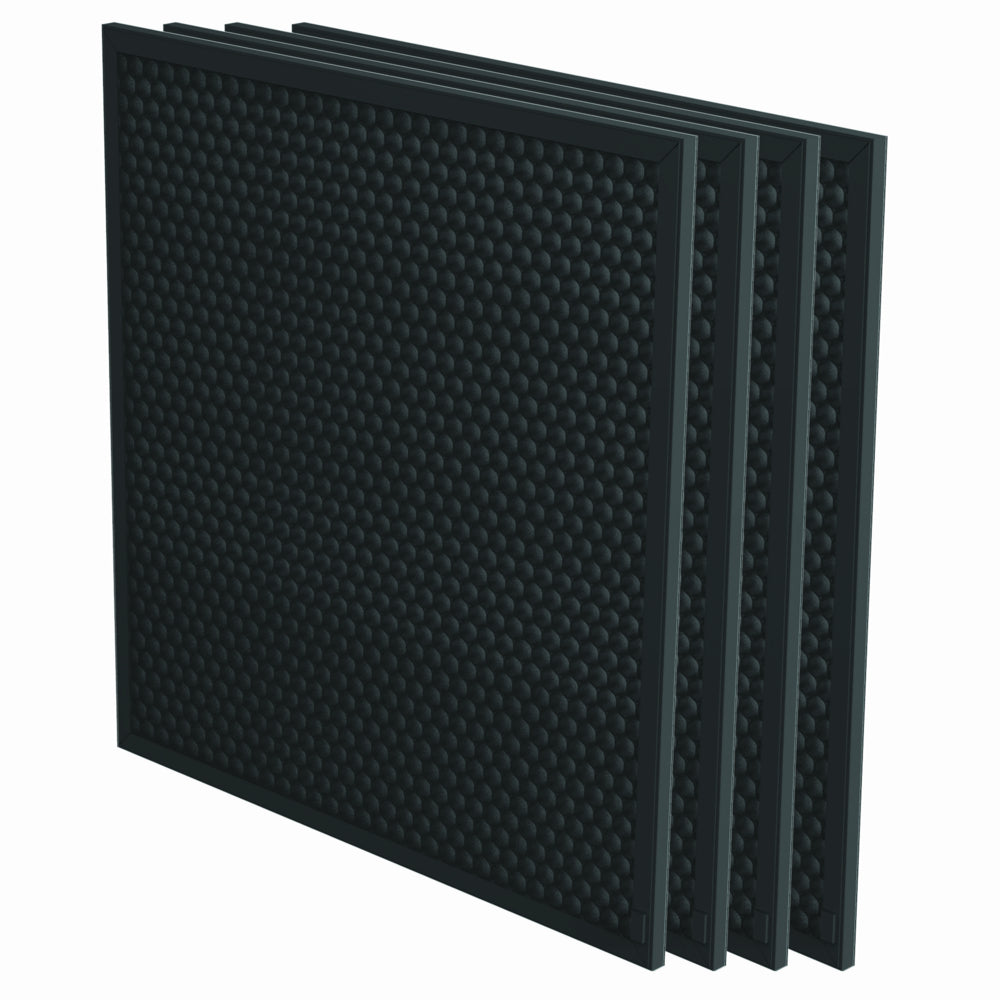 Fellowes - Filtre à charbon AeraMax Pro AM3 ou AM4 3/8" avec préfiltre - Lot de 4