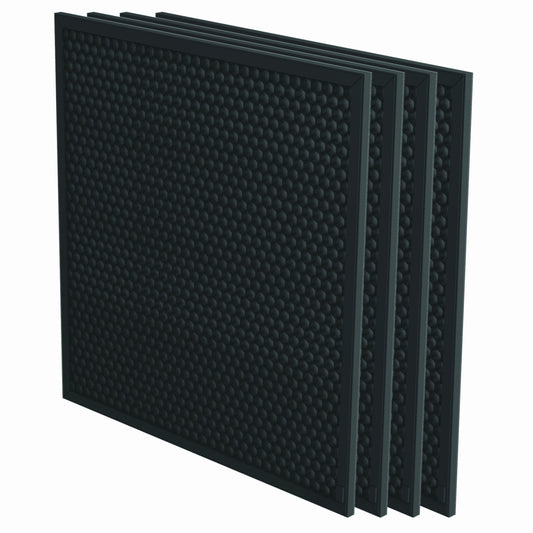 Fellowes - Filtre à charbon AeraMax Pro AM3 ou AM4 3/8" avec préfiltre - Lot de 4